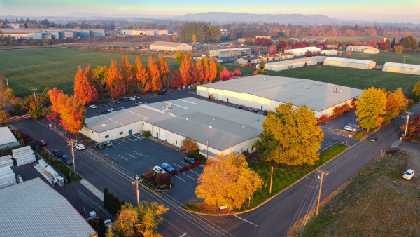 Aerial view of facility