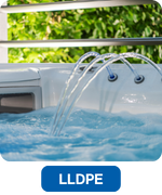 Polyethylene LLDPE tubing for pool and spa chemical resistance