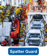Spatter Guard SRT tubing for manual assembly line
