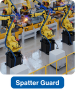 Spatter Guard SRT tubing for robotics automation