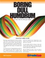 Marketing Campaign Collateral: Boring Dull Humdrum Tubes