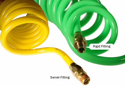Green 1/4” ID x 10’ PR14-10-G Flexcoil 1/4” MPT Rigid Reusable 