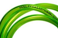 Transparent green polyurethane tubing