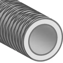 Gray B1681/4" Braided Supply Tubing 80A PVC, 1A-024-04
