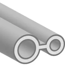 Surf Handpiece Tubing 2-Hole Std PUR, 2A-001-92